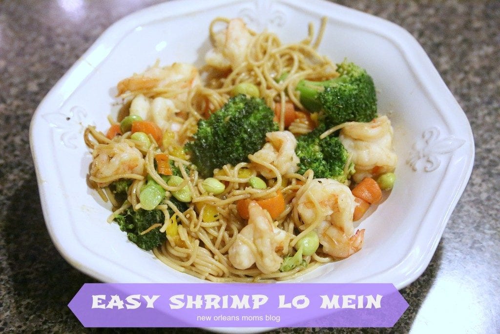 Easy Shrimp Lo Mein I New Orleans Moms Blog