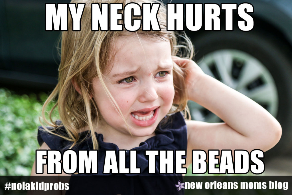 #nolakidprobs My neck hurts from all the beads