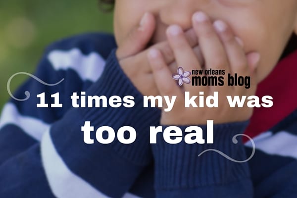 11 times my kid was