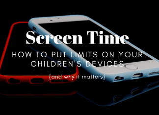 setting screen time limits on your children's devices
