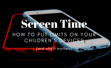 setting screen time limits on your children's devices