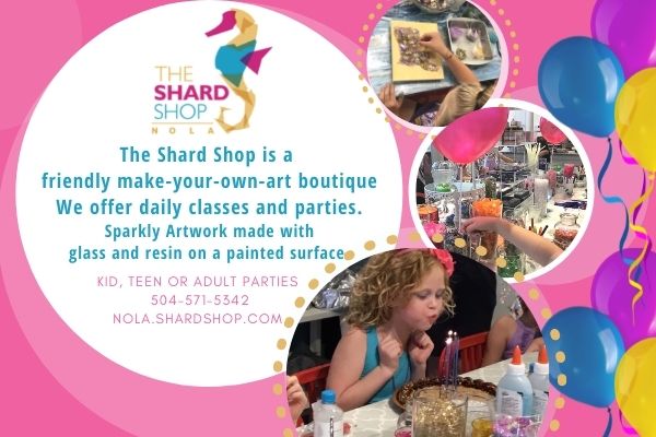 The Shard Shop - Glass Art Birthday Parties New Orleans