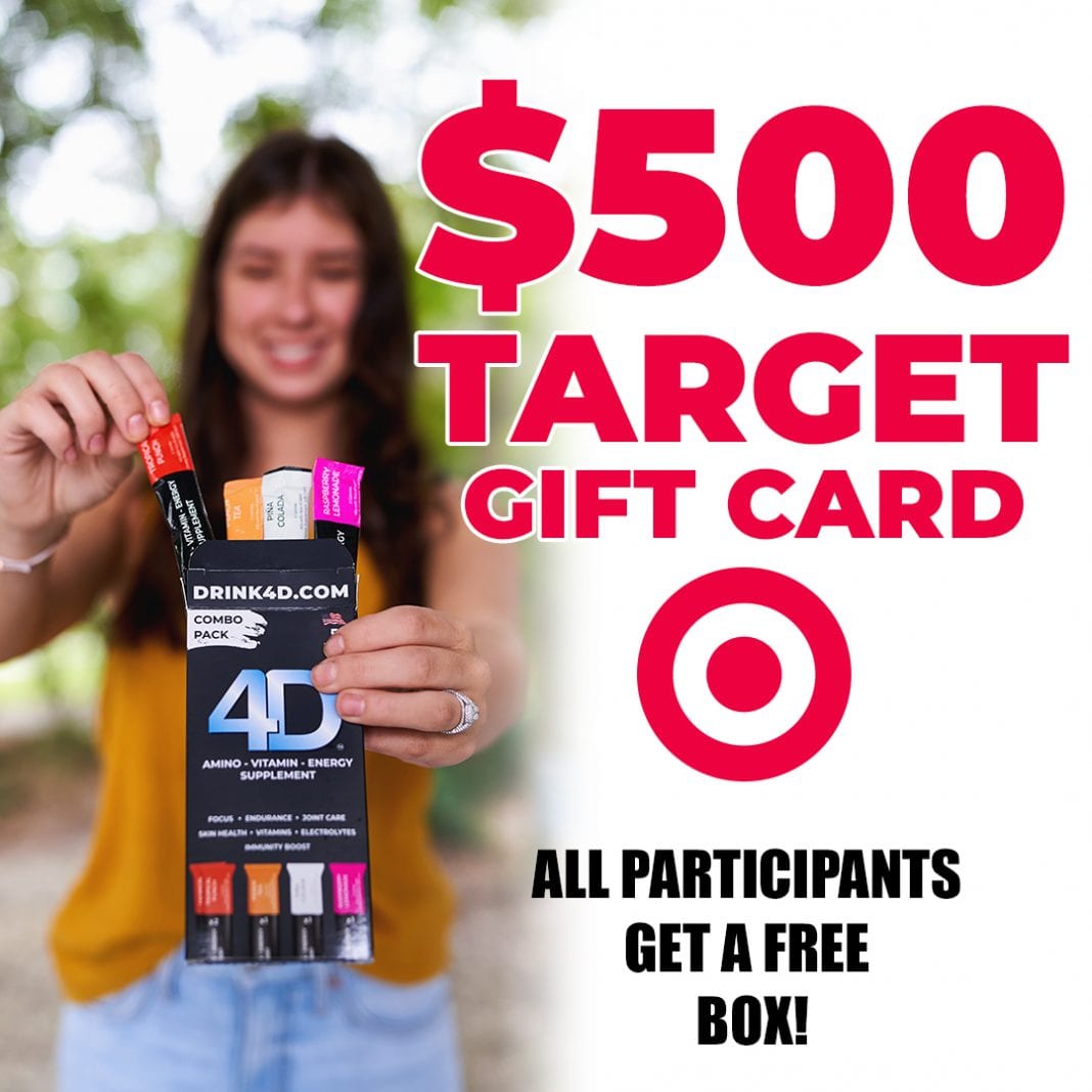 500 Target Gift Card Giveaway Let 4D Help You End 2020 on a High Note!
