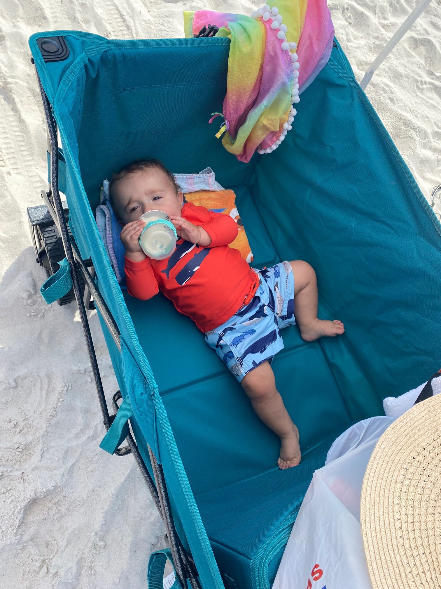 Wagon for beach is a must with a toddler
