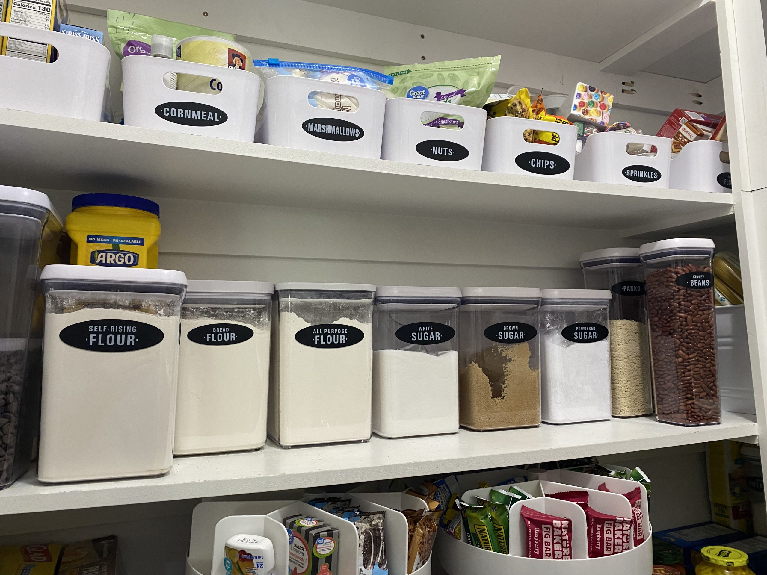 use canisters to organize your pantry