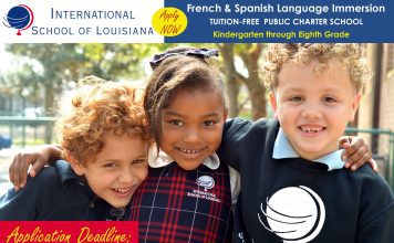 Application window is currently open for the 2022-2023 French or Spanish Kindergarten immersion program at International School of Louisiana! 