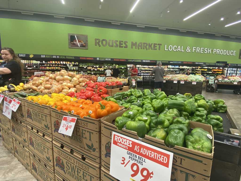 Expanded Produce Section at Rouses in Mandeville 