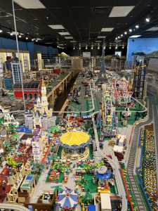 The Lego Land area at Traintastic is any Lego lover's dream!