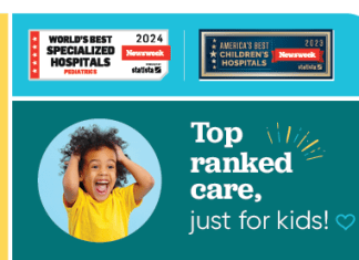 Children’s Hospital New Orleans Ranked Among the World’s Best Specialized Hospitals for Pediatrics for the 3rd Year in a Row!