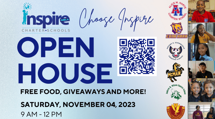 Join InspireNOLA Schools For Their Open House
