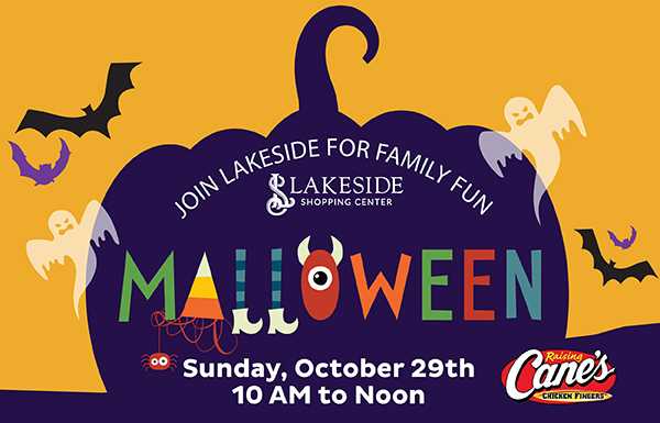 Join Lakeside Shopping Center for Malloween!