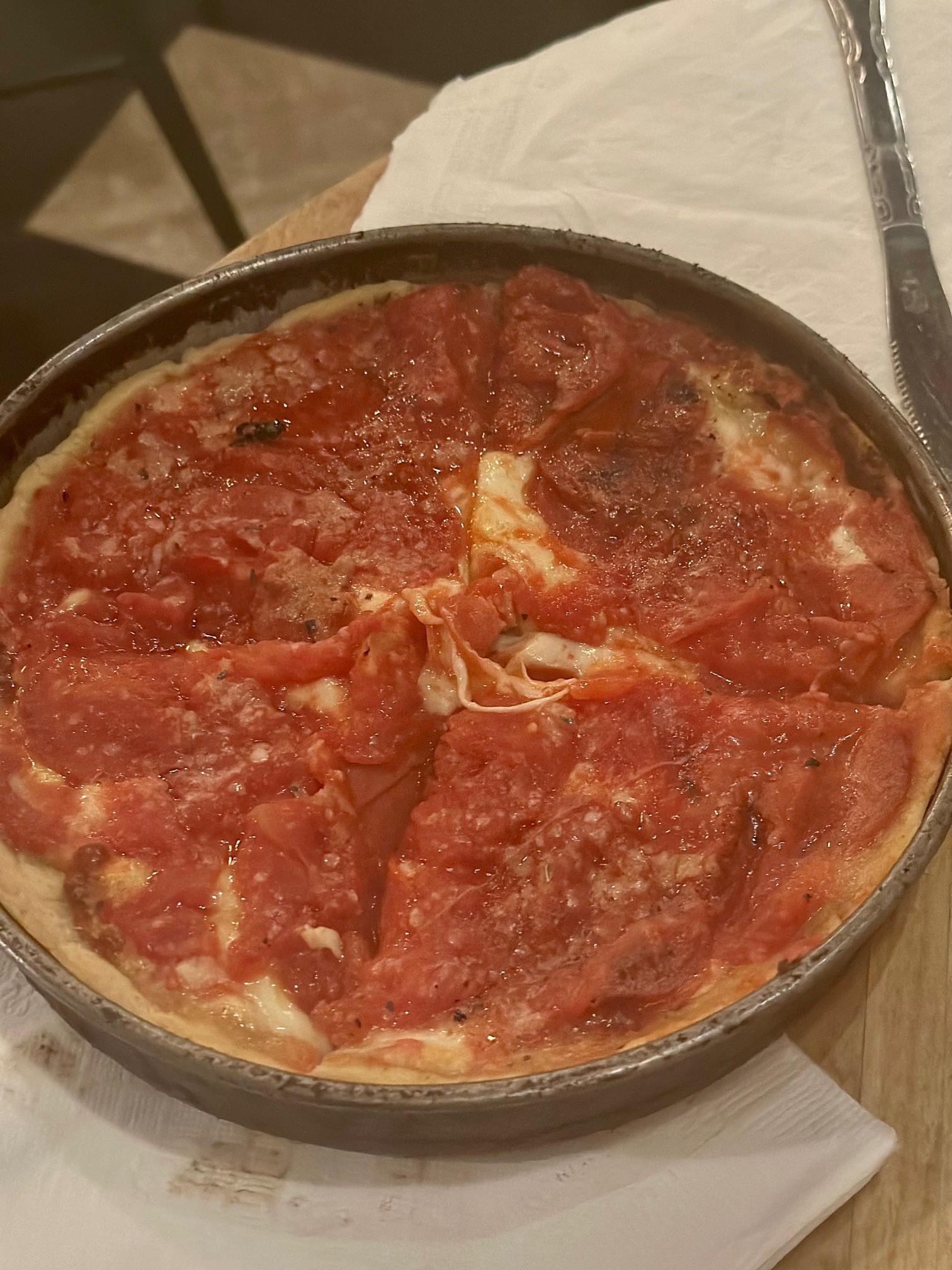 Chicago Deep Dish pizza 
