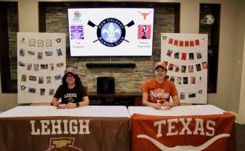Lee Ferguson and Aubrey Muirhead sign their letters of intent on National Signing Day.