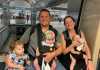 Monica Roerig Olano and her family with 3 kids under two traveling